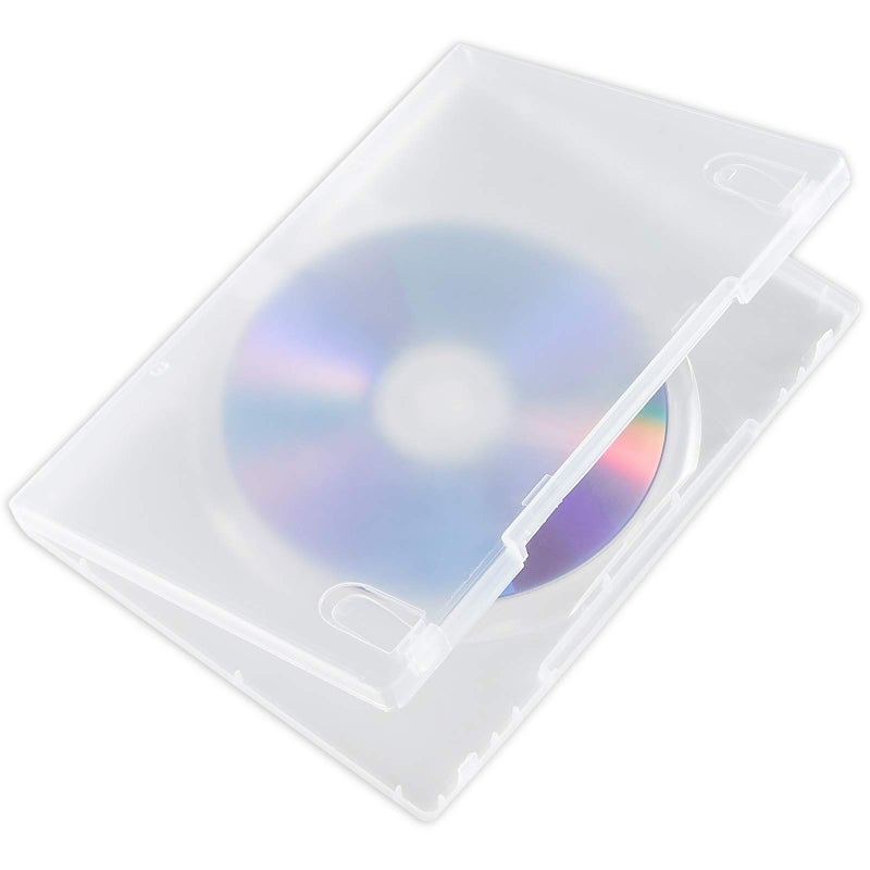Maxtek 14mm Single Clear Standard DVD Case with Outter Clear Sleeve, 25 PCs. Disc Not Included. - Image 4